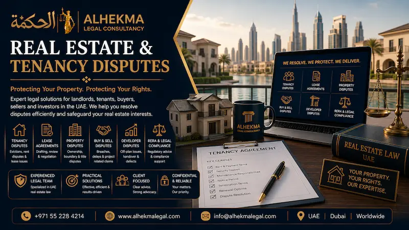 منازعات العقارات والإيجارات في دبي